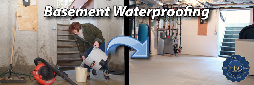 Basement waterproofing